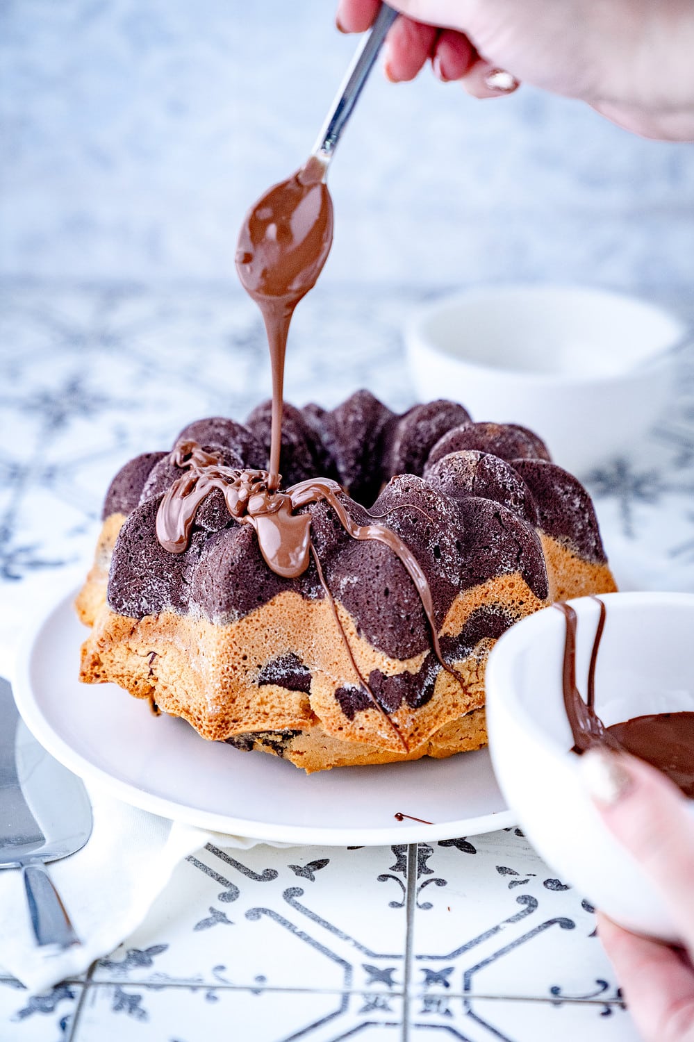 Der Zebrakuchen ist mal wieder eine Gugelhupf-Variante.