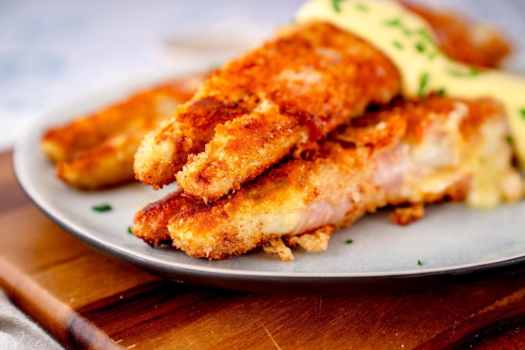 Beim Spargel Cordon Bleu spart ihr euch sogar das Fleisch.