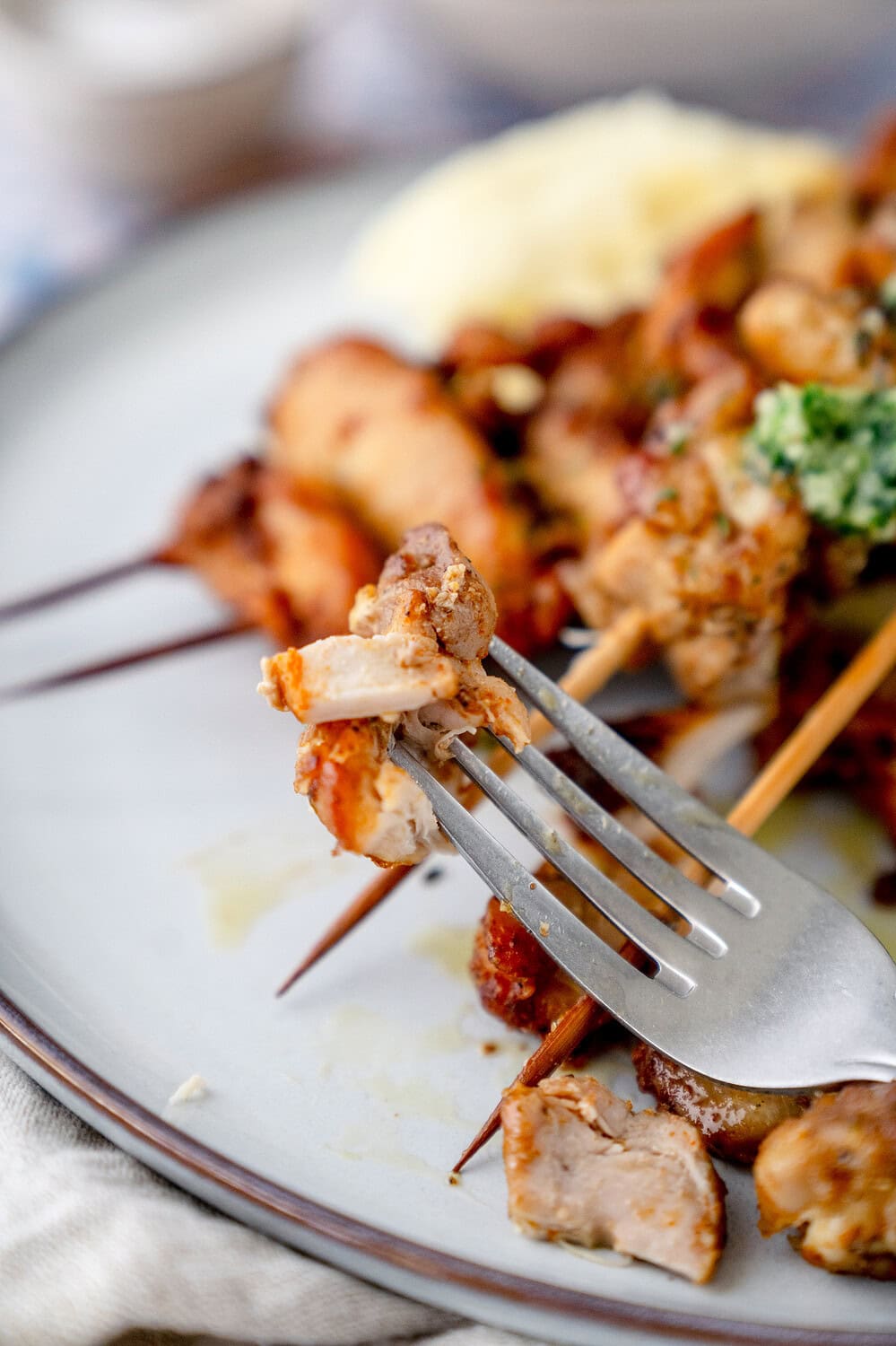 Hähnchenspieße aus der Heißluftfritteuse