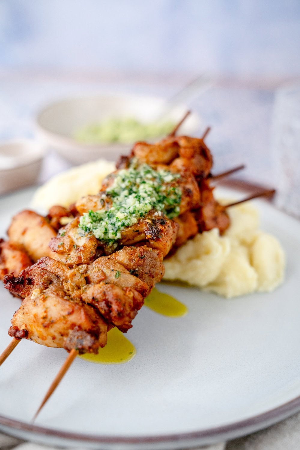 Hähnchenspieße aus der Heißluftfritteuse