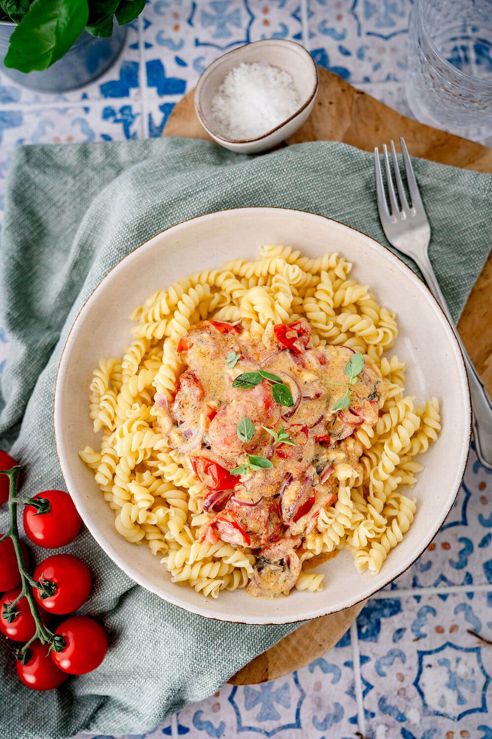 Kräuter-Frischkäse-Pasta