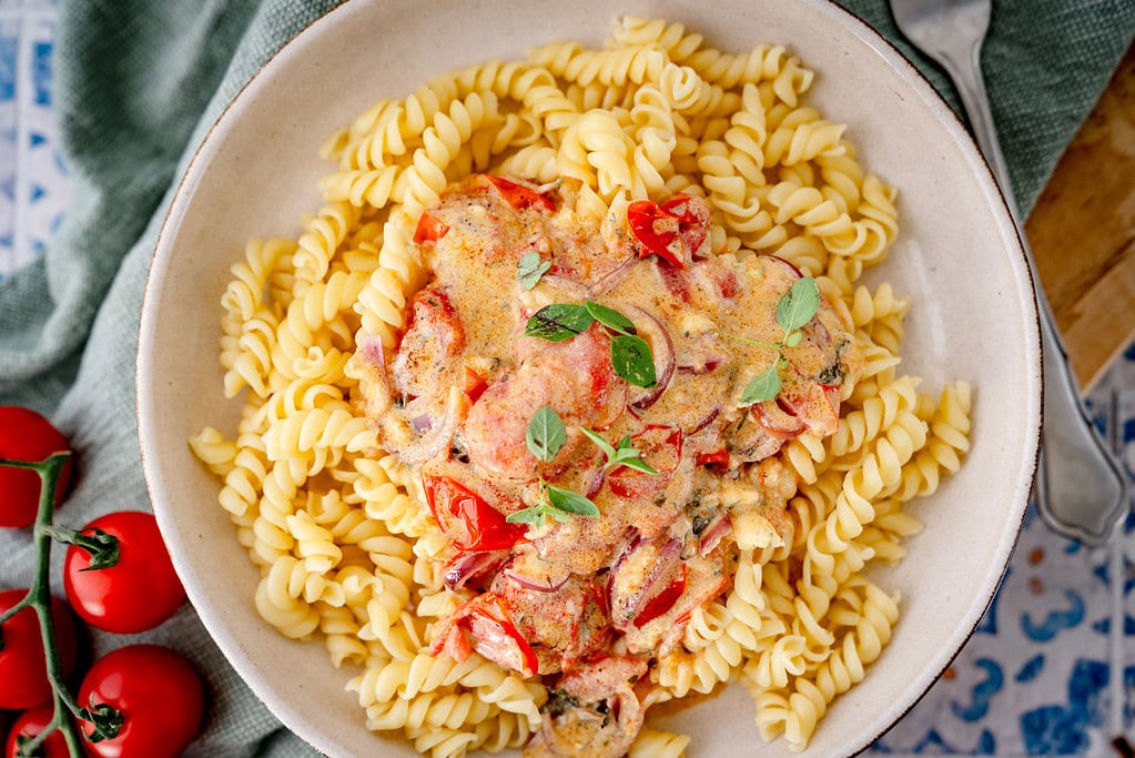 Kräuter-Frischkäse-Pasta
