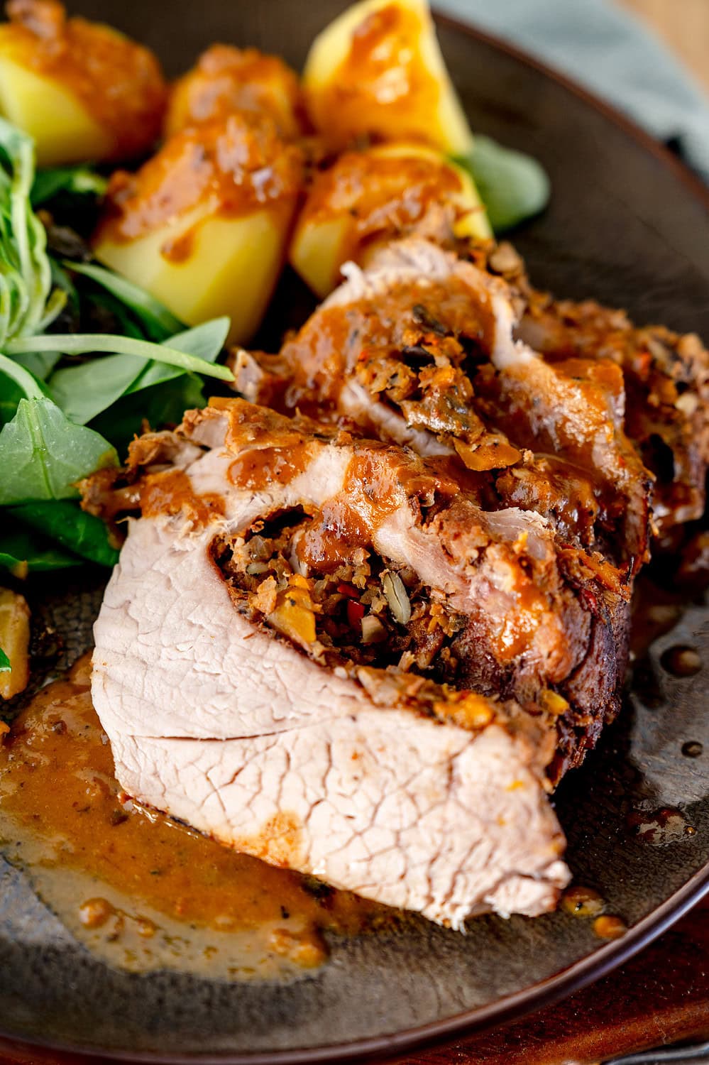 Gefüllter SChweinebraten