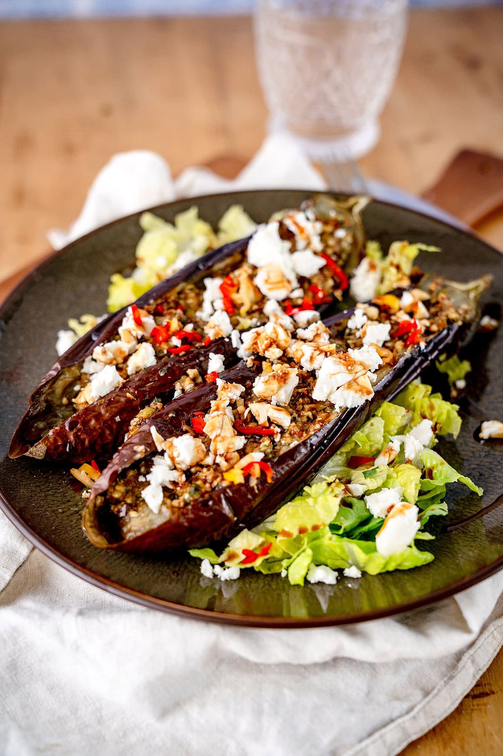 Geschmorte Aubergine