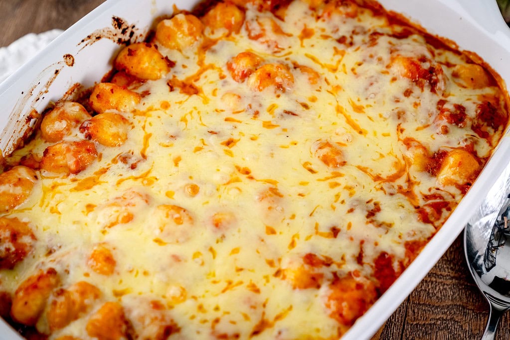 Gnocchiauflauf Bolognese