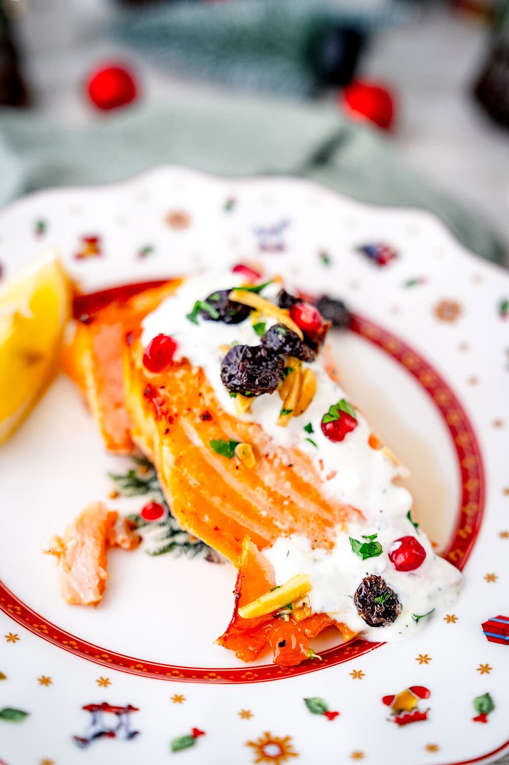 Weihnachtlicher Lachs