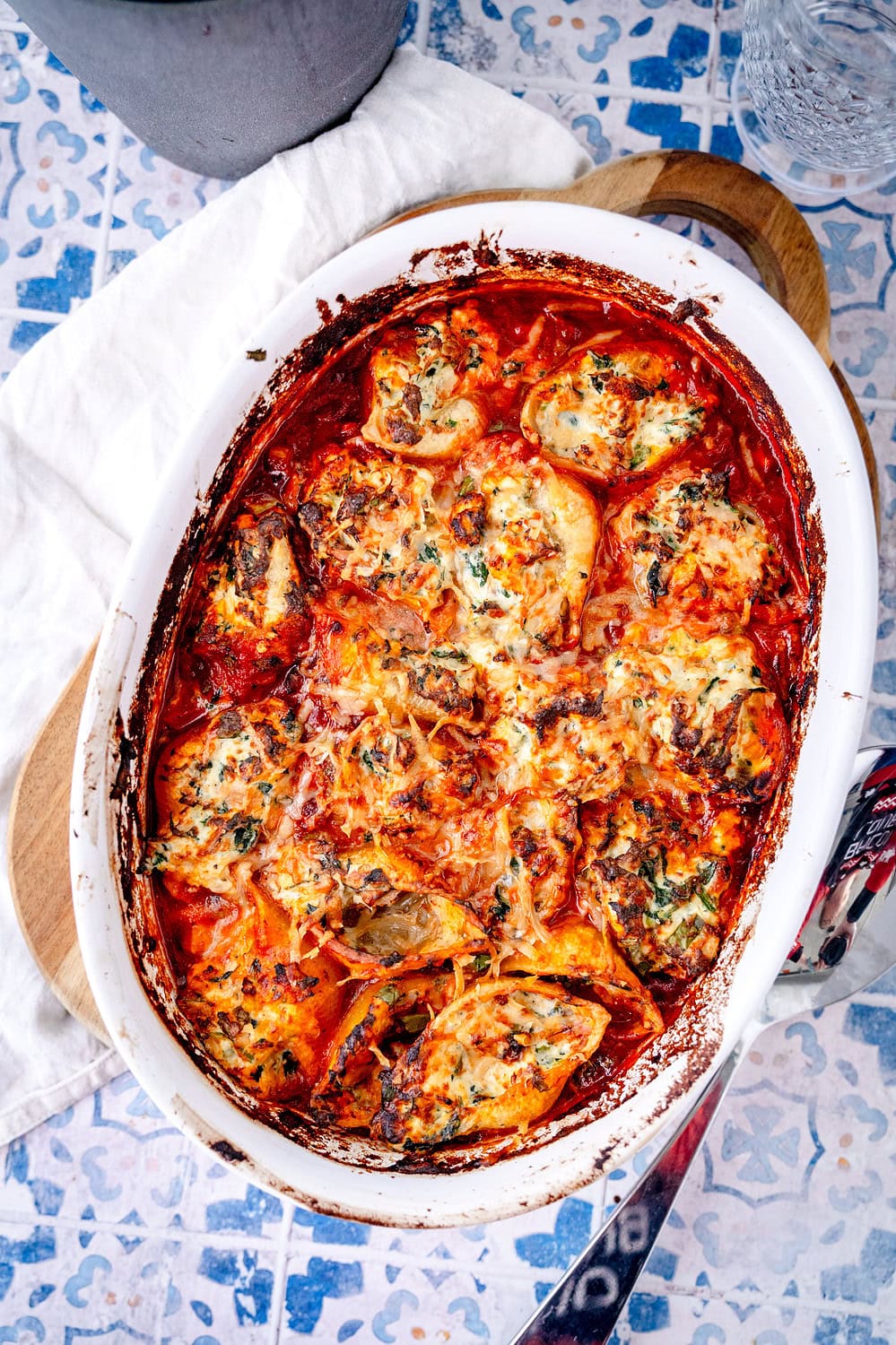 Gefüllte Muschelnudeln mit Thunfisch-Ricotta