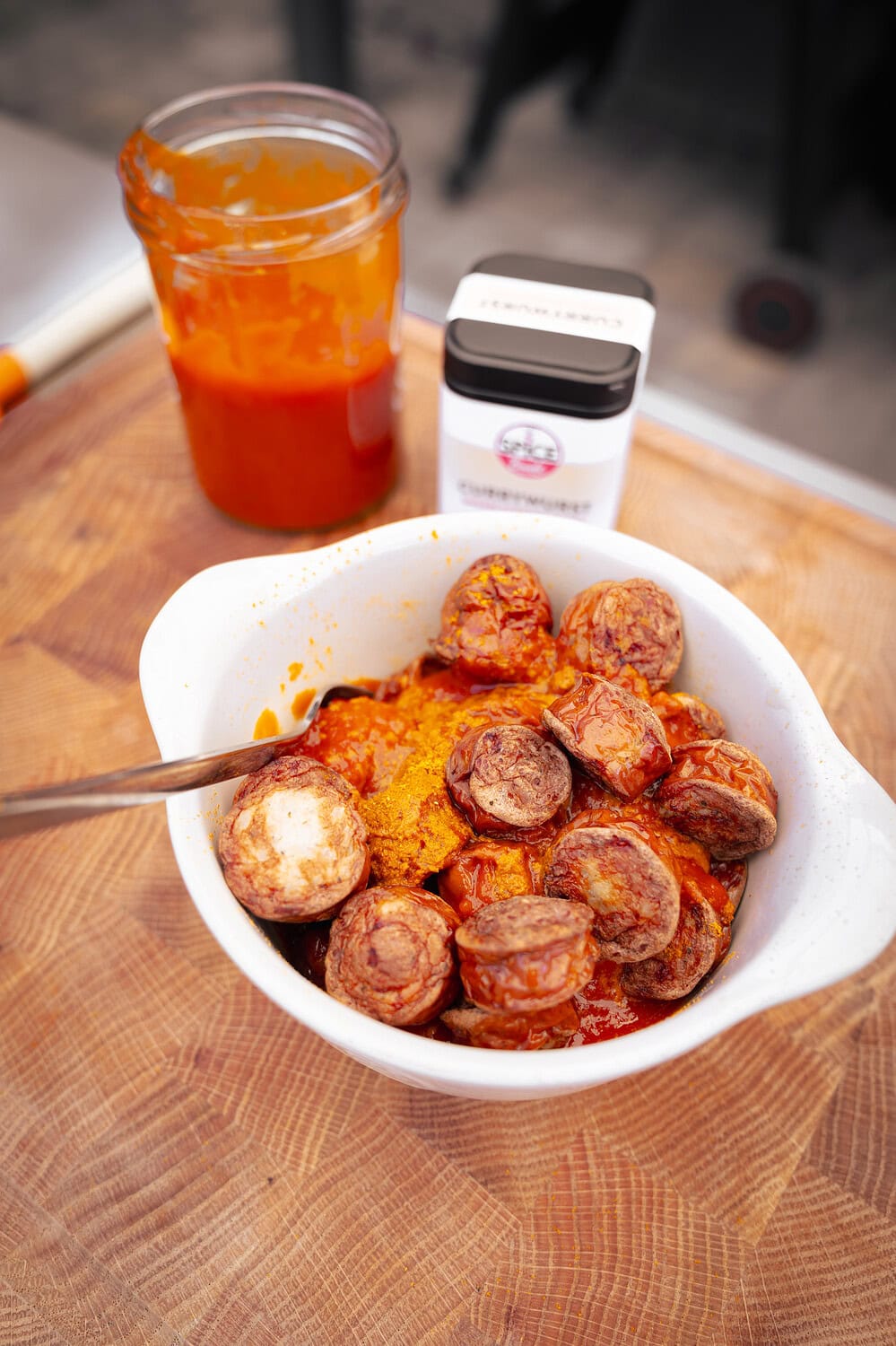 Currywurst aus dem Airfryer