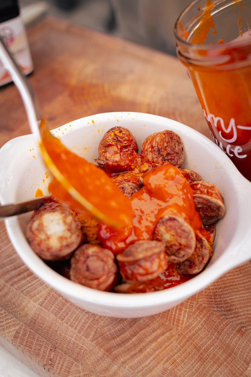 Currywurst aus dem Airfryer