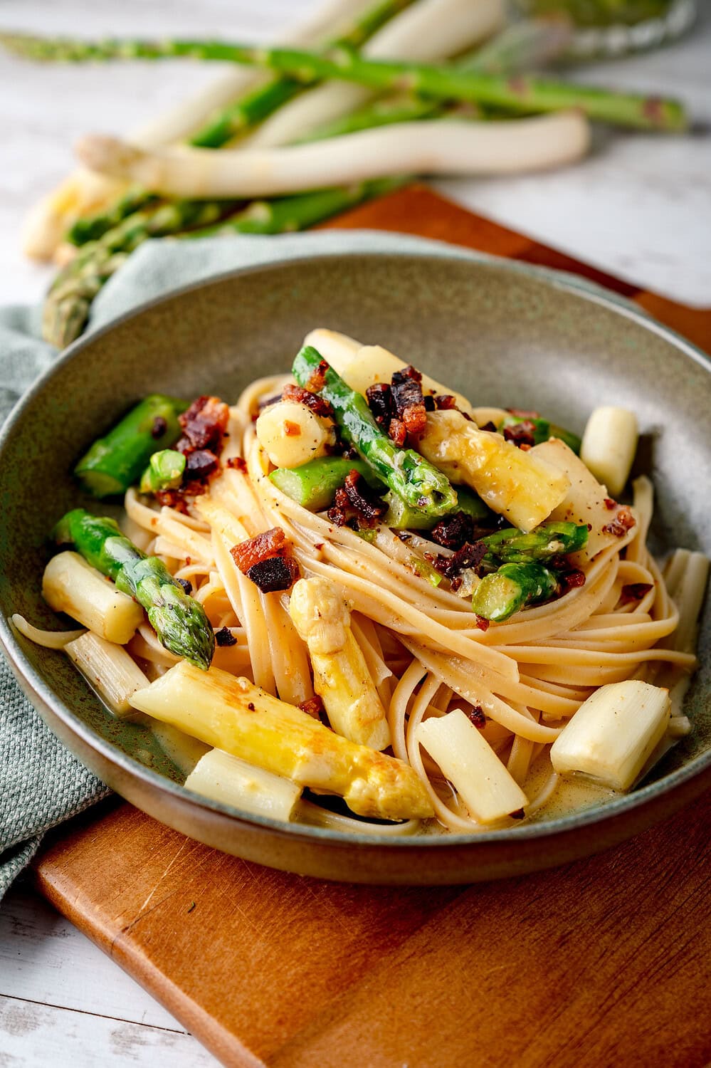 Spargel-Carbonara
