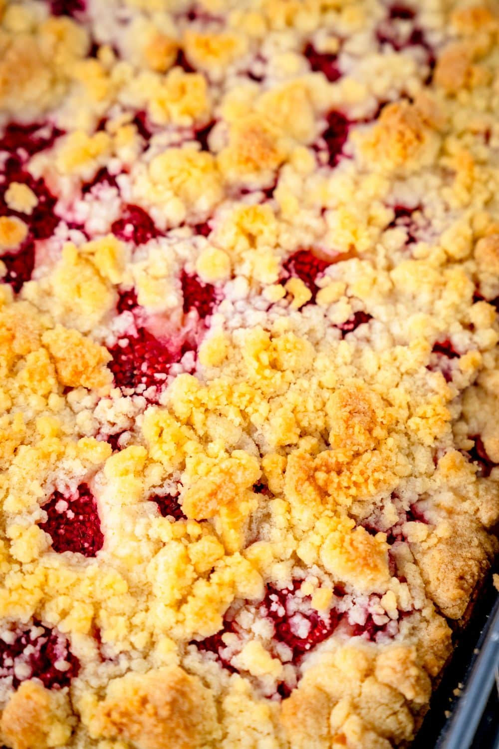 Himbeer-Quark-Kuchen mit Streuseln