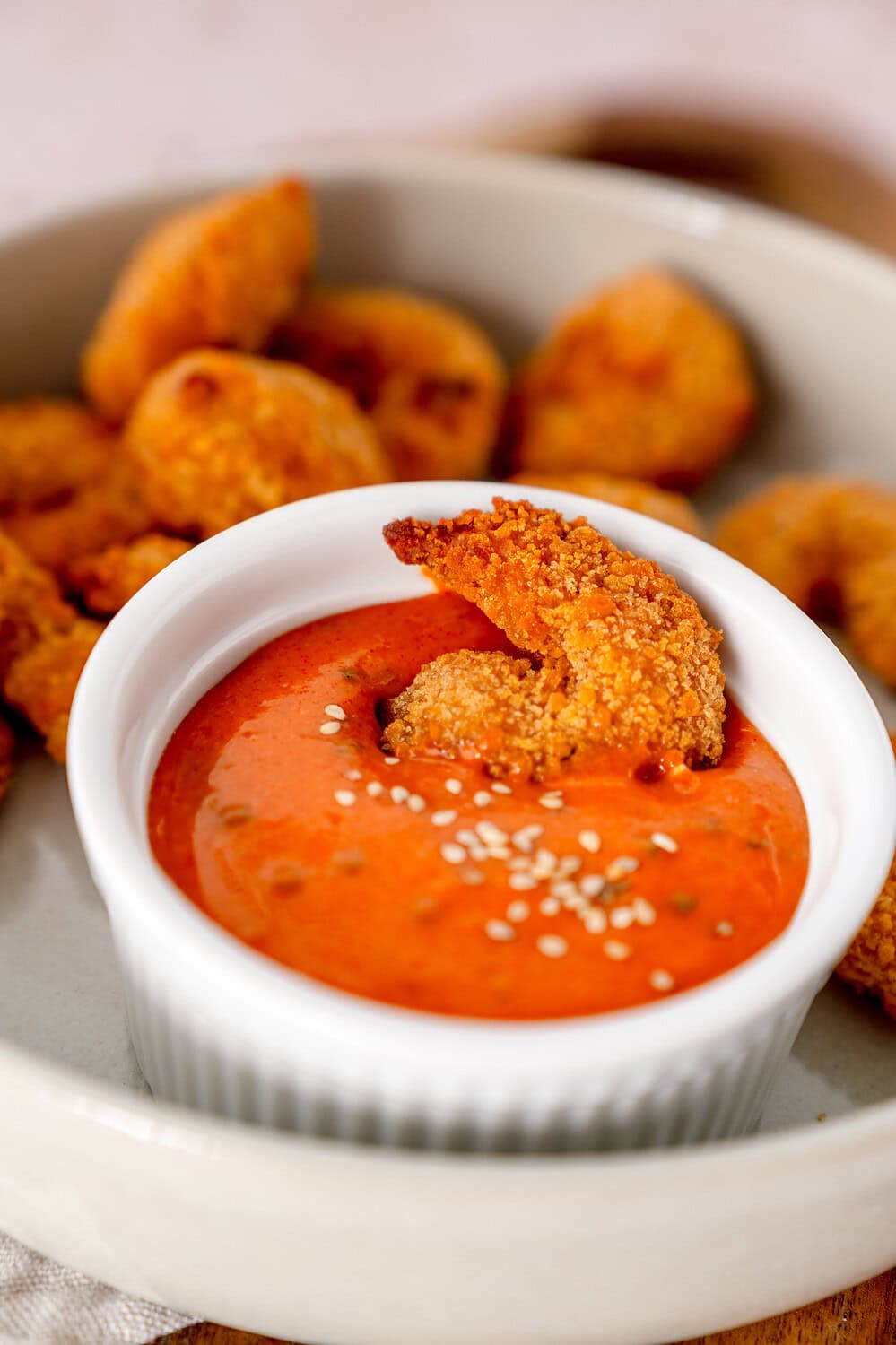 Knuspergarnele in Gochujang Mayo